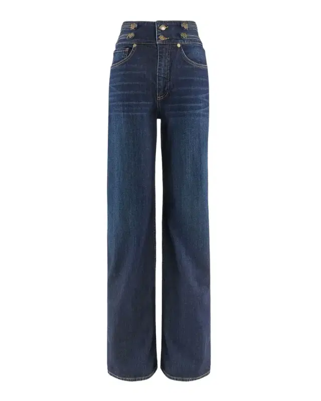Ramy Brook Liv High-Rise Wide-Leg Jeans