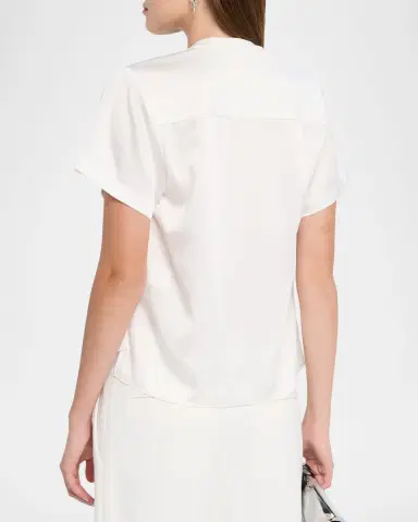 Simkhai Addy Short-Sleeve Knit T-Shirt | Thumbnail 3