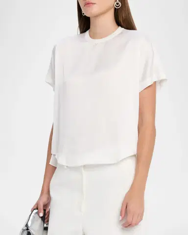 Simkhai Addy Short-Sleeve Knit T-Shirt | Thumbnail 4