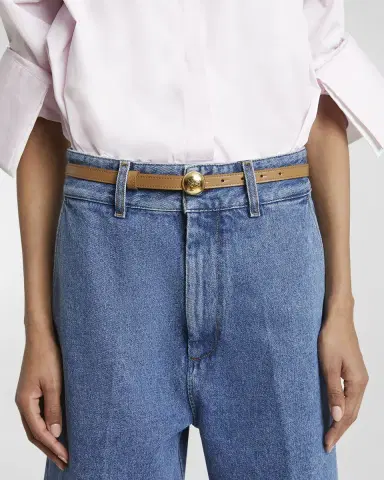 Loewe Smooth Leather Skinny Belt | Thumbnail 2