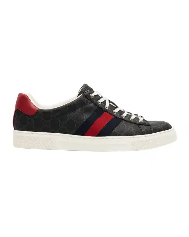 Gucci Men's Ace Low-Top Sneakers with Web | Thumbnail 1 Gucci Men's Ace Low-Top Sneakers with Web | Thumbnail 1