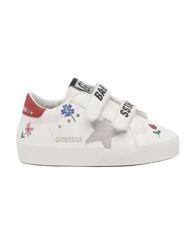 Girl 's School Leather Low Top Sneakers, Baby