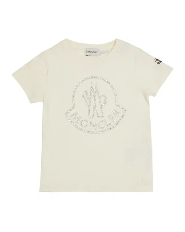 Moncler Girl 's Embellished Bell Logo T-Shirt