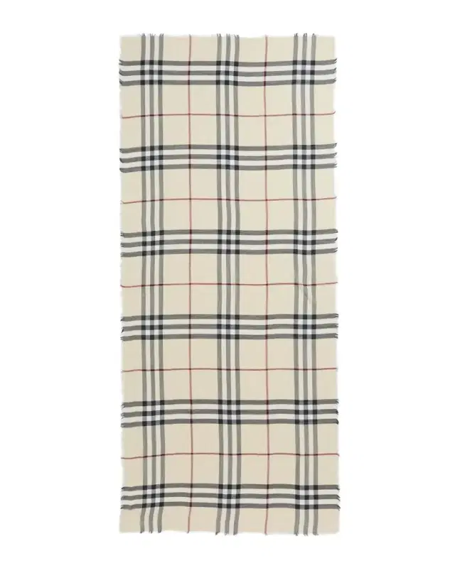 Burberry Giant Check Wool Scarf