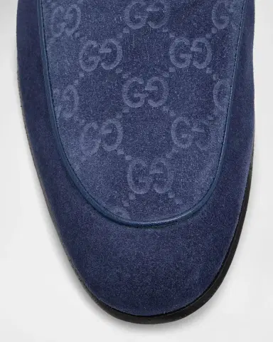 Gucci Men's Jordy Guccissima Suede Loafers | Thumbnail 5