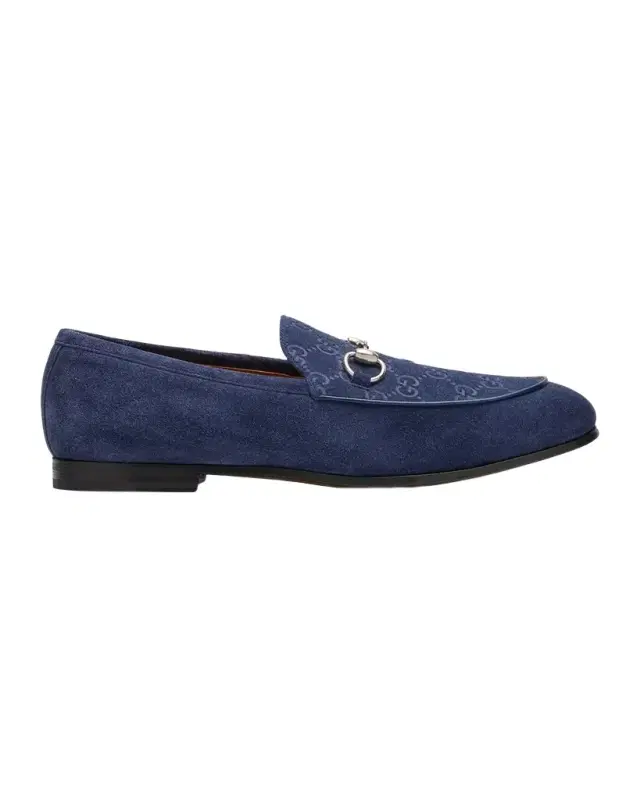 Men's Jordy Guccissima Suede Loafers Men's Jordy Guccissima Suede Loafers