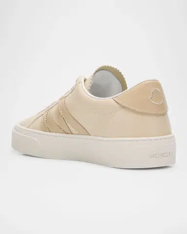 Moncler Monaco Leather Low-Top Sneakers | Thumbnail 4 Moncler Monaco Leather Low-Top Sneakers | Thumbnail 4