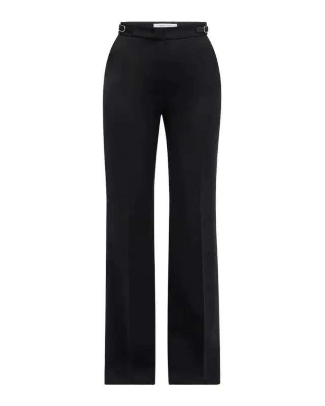 Gabriela Hearst Vesta Wide-Leg Pants with Belted Detail