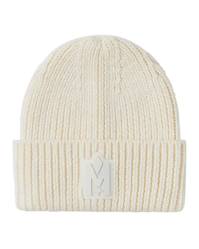 Mackage Men's M-Logo Patch Beanie Hat
