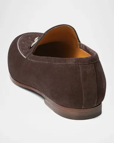 Gucci Men's Jordy ssima Suede Loafers | Thumbnail 2
