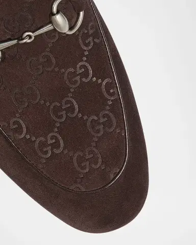 Gucci Men's Jordy ssima Suede Loafers | Thumbnail 3