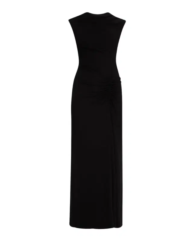 SIMKHAI Acacia Sleeveless Gathered Midi Dress