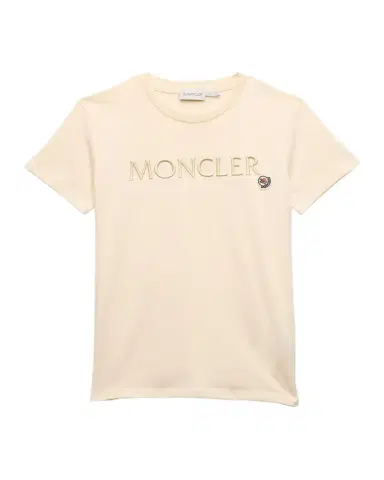 Moncler Girl 's Embroidered Logo-Print T-Shirt | Thumbnail 1 Moncler Girl 's Embroidered Logo-Print T-Shirt | Thumbnail 1