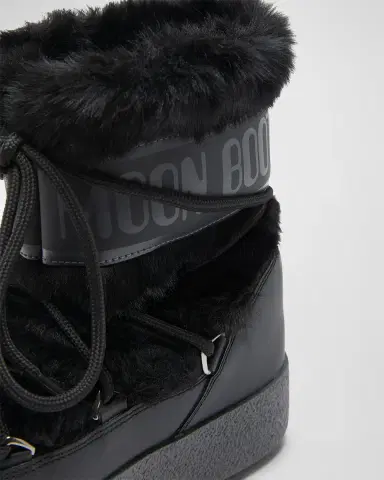 Moon Boot Track Faux Fur Ankle Snow Boots | Thumbnail 3 Moon Boot Track Faux Fur Ankle Snow Boots | Thumbnail 3