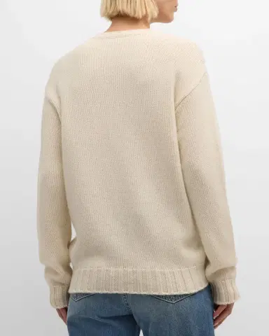 Ralph Lauren Collection Flag Cashmere Crewneck Sweater | Thumbnail 3 Ralph Lauren Collection Flag Cashmere Crewneck Sweater | Thumbnail 3