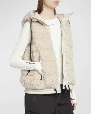 Moncler Grenoble Teddy Fleece Puffer Vest | Thumbnail 2
