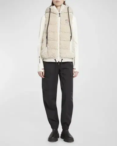 Moncler Grenoble Teddy Fleece Puffer Vest | Thumbnail 3