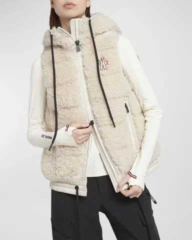 Moncler Grenoble Teddy Fleece Puffer Vest | Thumbnail 7