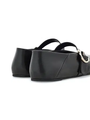 Ferragamo Women's Nena Leather Ballet Flats - Nero - Size 10.5 | Thumbnail 4 Ferragamo Women's Nena Leather Ballet Flats - Nero - Size 10.5 | Thumbnail 4