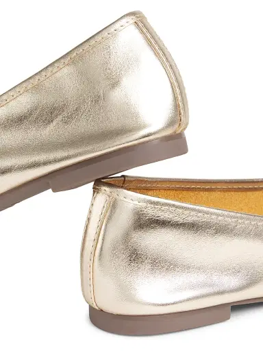 Schutz Women's Arissa Leather Ballet Flats - Platina | Thumbnail 6