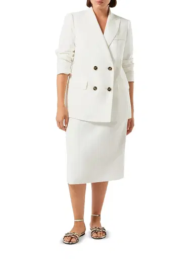 Marina Rinaldi Women's Linen Blazer Jacket | Thumbnail 4 Marina Rinaldi Women's Linen Blazer Jacket | Thumbnail 4