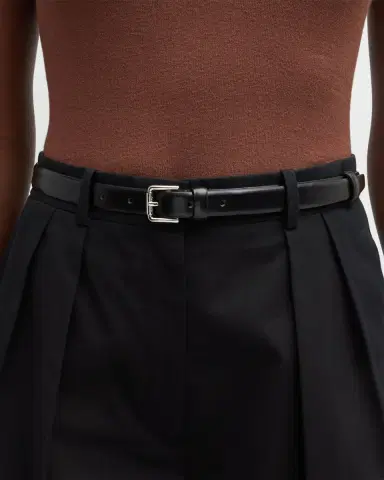 Max Mara Patent Leather Skinny Belt | Thumbnail 2
