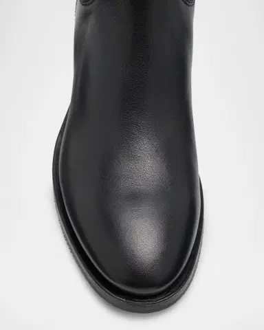 Santoni Fleeces Leather Mid Boots | Thumbnail 5