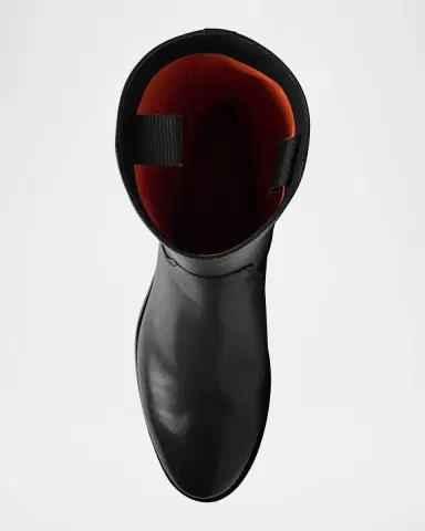 Santoni Fleeces Leather Mid Boots | Thumbnail 6