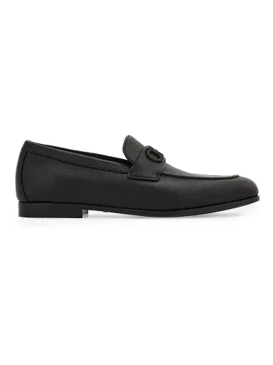 FERRAGAMO Men's Gancini Leather Loafers - Nero | Thumbnail 1 FERRAGAMO Men's Gancini Leather Loafers - Nero | Thumbnail 1
