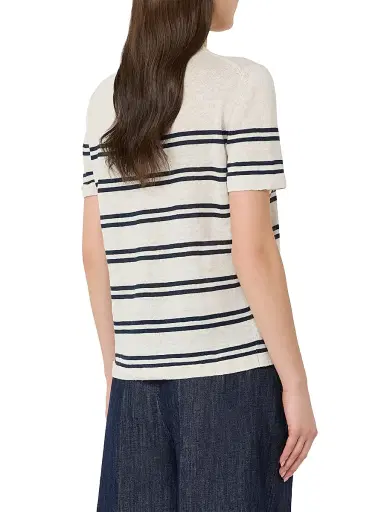 Max Mara Women's Pure Linen Yarn Sweater - White - Size Small | Thumbnail 4 Max Mara Women's Pure Linen Yarn Sweater - White - Size Small | Thumbnail 4