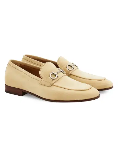 Ferragamo Men's Balty Suede Gancini Loafers | Thumbnail 2 Ferragamo Men's Balty Suede Gancini Loafers | Thumbnail 2