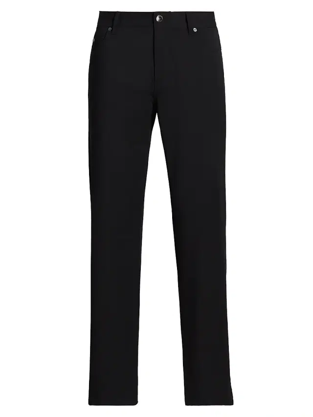 Emporio Armani Men's Stretch Tech Five-Pocket Pants - Black Beauty
