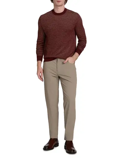Emporio Armani Men's Stretch Tech Five-Pocket Pants - Beige | Thumbnail 2