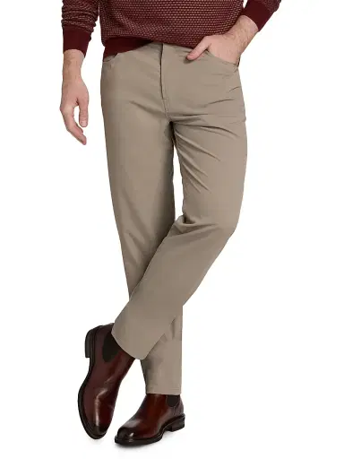 Emporio Armani Men's Stretch Tech Five-Pocket Pants - Beige | Thumbnail 3