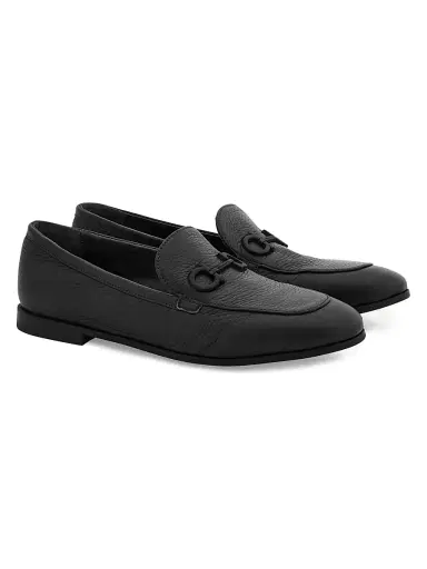 Ferragamo Women's Soldy Gancini Leather Loafers - Nero - Size 11 | Thumbnail 2 Ferragamo Women's Soldy Gancini Leather Loafers - Nero - Size 11 | Thumbnail 2
