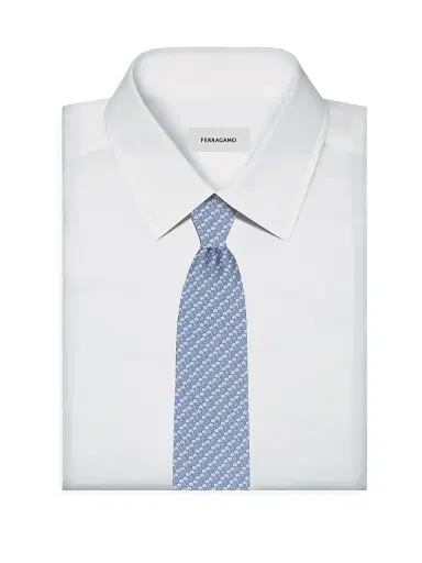 Ferragamo Men's Aris Elephant-Print Silk Tie | Thumbnail 2 Ferragamo Men's Aris Elephant-Print Silk Tie | Thumbnail 2