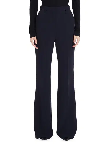 Max Mara Women's Flared Cady Trousers - Navy - Size 12 | Thumbnail 2 Max Mara Women's Flared Cady Trousers - Navy - Size 12 | Thumbnail 2