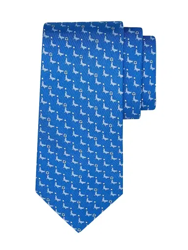 Ferragamo Men's Alicia Silk Seal Tie | Thumbnail 1 Ferragamo Men's Alicia Silk Seal Tie | Thumbnail 1