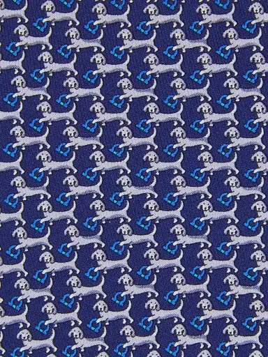 Ferragamo Men's Artu Gancio Printed Silk Tie | Thumbnail 4 Ferragamo Men's Artu Gancio Printed Silk Tie | Thumbnail 4
