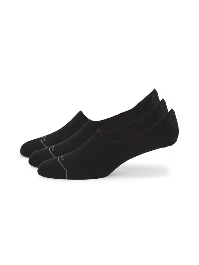 Marcoliani Men's Invisible Touch 3-Pair No-Show Sock Set