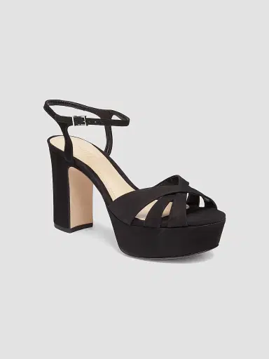 Schutz Women's Keefa Suede Platform Sandals - Black - Size 11 | Thumbnail 2