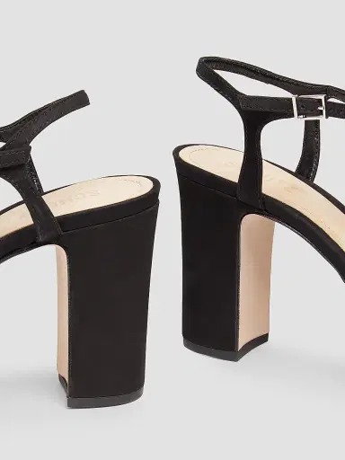 Schutz Women's Keefa Suede Platform Sandals - Black - Size 11 | Thumbnail 5