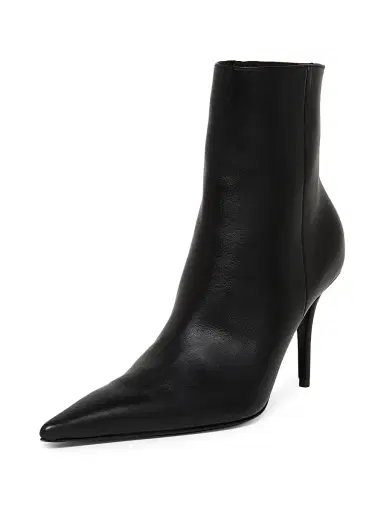 Amina Muaddi Women's Barbara Leather Ankle Boots | Thumbnail 2