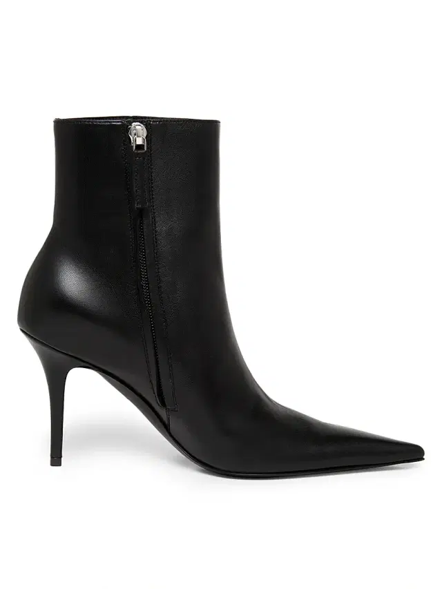 Amina Muaddi Women's Barbara Leather Ankle Boots - Nappa Black