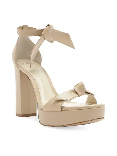 Alexandre Birman Women's Mabeleh 110MM Bow Leather Platform Sandals - Beige - Size 11.5 | Thumbnail 2 Alexandre Birman Women's Mabeleh 110MM Bow Leather Platform Sandals - Beige - Size 11.5 | Thumbnail 2