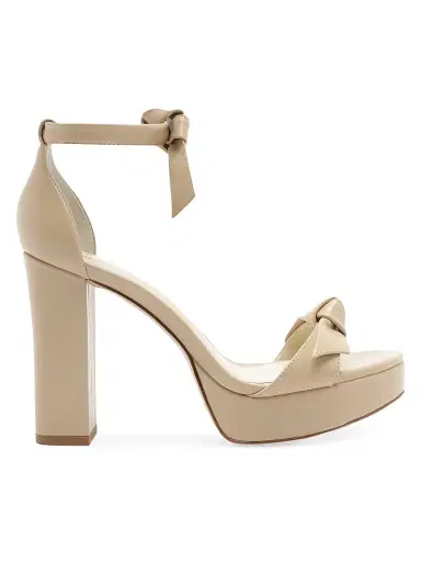 Alexandre Birman Women's Mabeleh 110MM Bow Leather Platform Sandals | Thumbnail 1