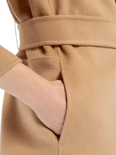 Max Mara Women's Short Double Faced Wool Coat - Camel - Size 12 | Thumbnail 5
