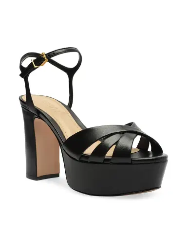 Schutz Women's Keefa 100MM Leather Platform Sandals | Thumbnail 1 Schutz Women's Keefa 100MM Leather Platform Sandals | Thumbnail 1