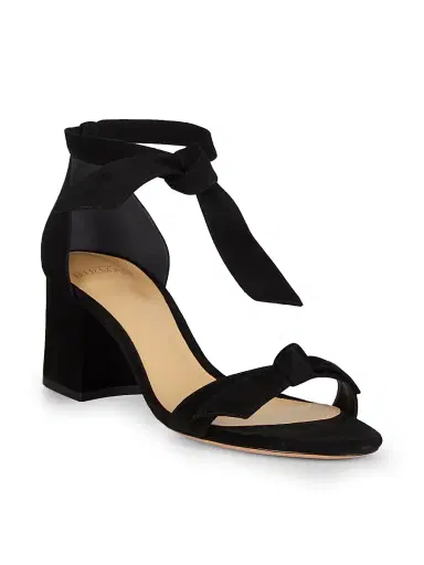 Alexandre Birman Women's Clarita Bow Suede Sandals - Black - Size 12 | Thumbnail 2