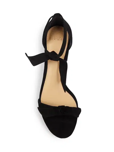 Alexandre Birman Women's Clarita Bow Suede Sandals - Black - Size 12 | Thumbnail 5